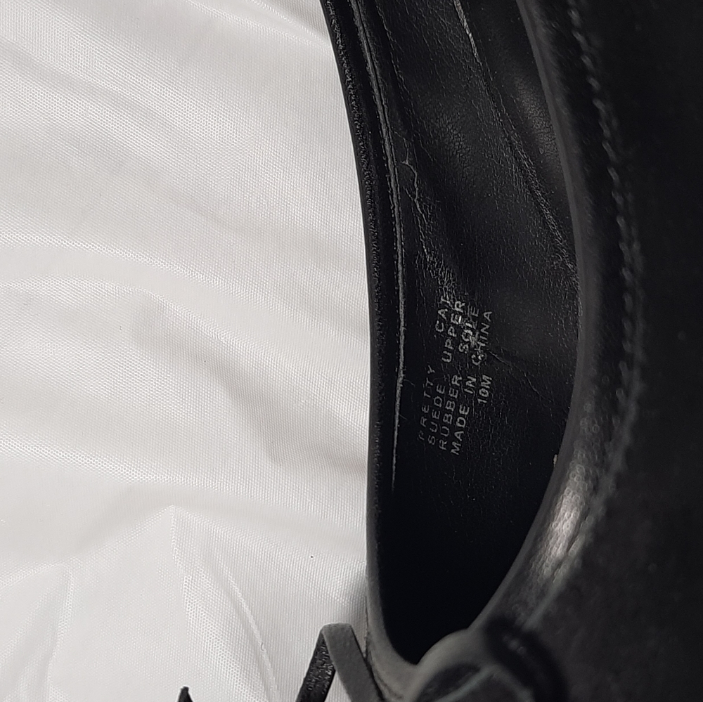 Aerosoles Suede Black Heels with Bow - Picture 5 of 5